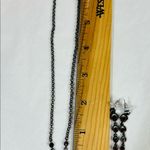 Nine West NW Ruby Red Rhinestones Necklace And Matching Dangle Pierced Earrings Photo 3