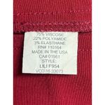 Roberta Roller Rabbit Womens Red Mid Rise Slim Straight Trousers Dress Pants 6 Photo 3