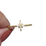 14k Solid Gold Stacking Star Ring 1.47 Grams Size 7.5 Photo 7