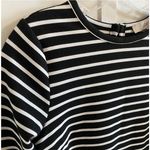 Loft  Striped Ottoman Mock Neck Dress Long Sleeve Mini Ribbed Material NWT - S Photo 10