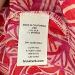 Trina Turk Pink Purple Small Silk Blend Resortwear Flowy Blouse Boho Coastal Photo 6