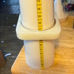 Liz Claiborne Vintage Acrylic Ivory Square Bangle Photo 6