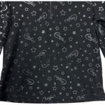 Candies Y2K Black Velour Star Logo Lounge Set Hoodie Flare Leg Pants Womens sz M Size M Photo 2