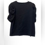 Kate Spade  Puff Sleeve Tee in Black Size Large Photo 3