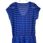 Calvin Klein  Mesh Stripe Tunic Swim Drawstring‎ Pockets Cover-Up Size Photo 2