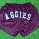 Soffe Vintage Texas A&M Running Shorts Small "AGGIES" Retro Athletic Shorts 4" Inseam Photo 0