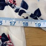 Skies Are Blue  Floral Langlock Lace Trim Cold‎ Shoulder Top Multicolor Small Photo 6