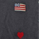 Quacker Factory  Womens Patriotic Cardigan Sweater 3X Teacher Flags Hearts Stars Photo 4