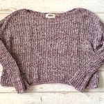 PINK - Victoria's Secret PINK Victoria’s Secret Women’s S/M Purple Knit Cropped Sweater Size Small Photo 0