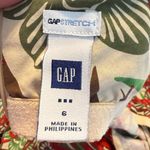 Vintage Y2K Gap Stretch Tropical Floral Print Strapless Dress Women’s Size 6 Red Photo 5