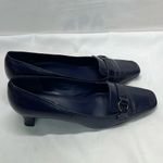Easy Spirit EASY‎ SPIRIT LEATHER SLIP ON HEEL 8.5 W/2” HEEL DARK PURLE PREOWNED Photo 2