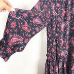 Rebecca Taylor La Vie  Long Sleeve Madeline Mini Dress Large Paisley Boho Photo 9