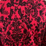 George Brand George Red & Black Paisley Long Sleeve Sweater Photo 8