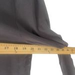 Garnet Hill Women's Size Large Grey Soft Tencel Rouched Sleeves Tunic Top Photo 6