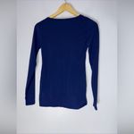 Peruvian Connection  Xs Blue Long Sleeve‎ Round Neck Top Photo 1