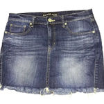 Express Jeans Women's 6 Blue Frayed Hem Low Photo 0