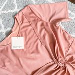 Showpo Blush Pink Front Knot Mini Dress Photo 6