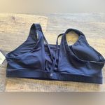 Athleta NWT  Exhale Bra D-DD | Navy Blue Sports Athletic Workout bra 3X Photo 4