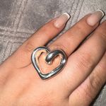 indigo. Falls Sterling Silver 925 Electroform Heart Ring size 8 Photo 0