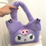 Hello Kitty Kuromi Plush Fuzzy Bag Photo 0