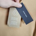 VERO MODA Dress Large Tan Ribbed Short Sleeve Mini Organic Cotton Stretch NWT Photo 4