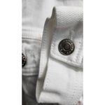 Maurice's  White Denim Jacket Distressed Long Sleeve Jean‎ Jacket Women's Photo 4