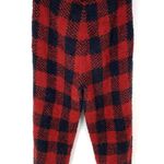 SKIMS  Cozy Knit Jogger Pants Red Buffalo Plaid Women's Size L/XL Photo 1