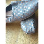 Toms  Women's Slip-on Shoes Grey Rose Gold Metallic Polka Dot Casual Comfort 10 Photo 2