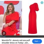 Cara Cara Lucia Red One Shoulder Dress Size M Photo 7