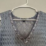 Komarov Beaded Charmeuse & Chiffon Fregatta Blue Dress NO JACKET Large L Photo 4