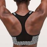 Lululemon Speed Up Gray Patterned Sports Bra Photo 1