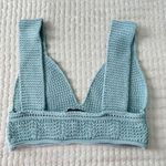 ZARA Knit Baby Blue Crop Top Photo 2