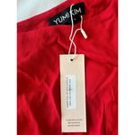 Yumi Kim  Studio 54 Mini One Shoulder Draped Red Flirty Dress NWT S Photo 1