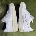 Nike  Air Force 1 Low White Leather Sneakers Womens Size 8 Photo 5