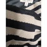 Umgee  Skirt Women's M Black Beige Striped Sequin Party Short Raw Hem‎ CDX-B Photo 7