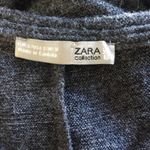 ZARA  Sweater Small Gray Stretch Soft Boat‎ Neck Photo 3