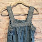 Universal Threads  Chambray sundress Square neck embroidered M above knee belt Photo 5