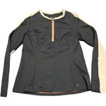 AETHER Women's 1/2 Zip Sleeve Pocket Sweater in Black Medium Athletic‎ Photo 0