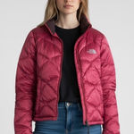 The North Face Satin Rose Down Filled Puffer Jacket Photo 0