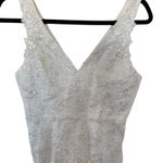 Lulus NEW White Embroidered Lace ,Tulle Mermaid Maxi Dress Sleeveless Size Small Photo 5