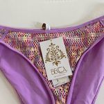 Becca ✨ by Rebecca Virtue Purple Multicolor Crochet Bikini Bottom - Size Large✨ Photo 5