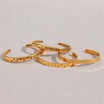 Boutique NEW Solid 18k Gold Filled Rainbow Star Cuff Adjustable Stacking‎ Bracelet Photo 1