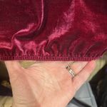 John Mark  Womens Top Burgandy Red Velvet Lace Sleeve Whimsical Goth Size Small Photo 5