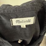 Madewell  Button Up Denim Shirtdress in Black Photo 3