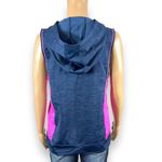 Under Armour Womens Hoodie Sleeveless Loose Fit Pullover Lightweight Blue Pink Photo 6