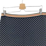 Anthropologie Sparrow Merino Wool Sweater Knit Skirt Navy Blue Dot Size Large Photo 3