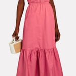 Intermix  Cynthia Smocked Cotton Midi Dress NWT Photo 0