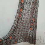 Anthropologie Maeve Anthro XS Boho Coral Aquamarine Midi Dress Photo 2