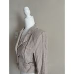 Jason Wu Cropped Blazer Jacket Linen Blend Womens Small Business Casual Beige Photo 3