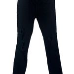 J Brand Black Low Rise Pencil Leg Torn Distressed Jett Jeans 28 Photo 0